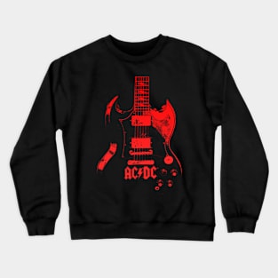 Guitar Acdc Crewneck Sweatshirt